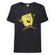 Футболка дитяча Спанч Боб 12 (Sponge Bob) чорна 164 см - зображення 1