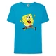 Футболка детская Спанч Боб 12 (Sponge Bob) голубая 116 см - изображение 1