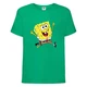 Футболка детская Спанч Боб 12 (Sponge Bob) зеленая 116 см - изображение 1