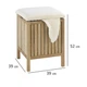 Табурет для ванної та дому Wenko 39 x 52 x 39 см, дерево - зображення 4