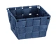 Корзина для хранения Wenko Adria mini, полипропилен, 14 x 9 x 14 см, темно-синяя - изображение 1