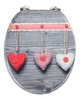 Сидіння для унітазу Wenko Bavarian Hearts, 35,5 х 42,5 см, МДФ - зображення 1