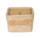 Корзина для ванной комнаты Wenko Anela Beige 19 x 9 x 14 см, полиэстер/искусственная кожа - изображение 3