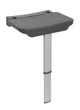 Складное сиденье для душа Wenko Secura Premium полипропилен, 37 x 37,5-56,5 x 30,5 см, антрацит - изображение 1