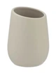 Стакан для зубной щетки Wenko Badi Beige, керамика, Ø 8 x 11 см, бежевый - изображение 1