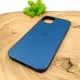 Стеклянный чехол Glass case Матовый для iPhone 14 Plus Pacific Blue - изображение 1
