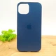 Скляний чохол Glass case Матовий для iPhone 14 Pacific Blue - зображення 2