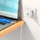 Сетевое зарядное устройство HOCO C111A |1USB/1Type-C, 30W/3A, PD/QC| адаптер с быстрой зарядкой и кабелем Lightning 1м. White - изображение 13