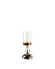 Подсвечник REMY-DECOR 25 см. на низкой ножке со стеклянной колбой на новый год 1шт - изображение 1