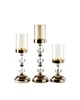 Подсвечник REMY-DECOR 25 см. на низкой ножке со стеклянной колбой на новый год 1шт - изображение 2