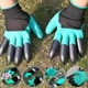 Садові рукавички прогумовані Garden Work-Gloves 1 пара з кігтями, з пластиковими наконечниками, вологозахищені - зображення 10