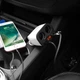 Автомобільний зарядний пристрій HOCO Z28 Power ocean cigarette lighter in-car charger with digital display White (6957531091967) - изображение 3