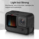 Силиконовый чехол, футляр с крышкой на объектив Puluz PU518B для экшн камер GoPro Hero 9, 10 - черный - изображение 8
