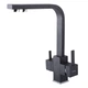 Смеситель для кухни под фильтр Globus Lux LAZER GLLR-0111-1-ONIX Черный (GLLR-0111-1-ONIX) - изображение 1