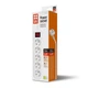 Фільтр живлення СolorWay (CW-PSEA52W) 5 розеток, 2м, White - зображення 2