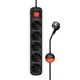 Фильтр питания СolorWay (CW-PSEA55BK) 5 розеток, 5м, Black - изображение 1