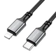Кабель для зарядки с быстрой зарядкой Type-C to Lightning Apple BOROFONE BX83 |1м/PD 20W| Черный - изображение 1