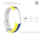 Силиконовый ремешок для фитнес браслетов Xiaomi Mi Band 3/4, Silicone, Yellow, с удобной застёжкой, на фитнес трекер и смарт часы, ArmorStandart (ARM65667) - изображение 3