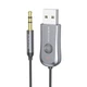 Автомобильный Bluetooth ресиверв Аудио адаптер BOROFONE BC44 Soul Car AUX BT5.0 Receiver With Cable Metal Gray - изображение 3