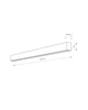 Бра, настенный светильник Nowodvorski 7560 Straight Wall LED T8LED 1x22W 3000K 3200Lm IP20 графитовый - изображение 2