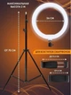 Кольцевая LED лампа 26см + штатив (для профессиональной съемки блогеру, визажисту) - изображение 6
