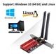 Мережева карта Fenvi AX200 Wi-Fi 6 + BT 5.2, мережева карта PCI-E 3000Mbps MU-MIMO - зображення 3