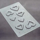 Пластиковая форма (молд) "Сердце 14" для шоколада, 3 см, 4 см, 5 см. - изображение 2