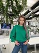 Женский свитшот Петля пинье 42-46 Трава Без Бренда (Р4936-371) - изображение 4