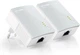 Комплект адаптеров Powerline TP-Link Ethernet 1 порт 65х28 5х52 мм белый (695447) - изображение 1