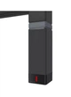 Тен для рушникосушки Terma ONE 30x30 з регулятором, 600 Вт, колір чорний матовий (прихований монтаж кабеля) - изображение 2