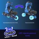 Дитячі ролики NEON Combo Skates синій NT09B4 - зображення 3