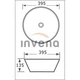 Раковина накладна Tinos Invena Trend CE-43-707 (Ce-19-707), 39 см ефект мармуру сірий мат - изображение 2