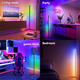 Торшер Кутовий LED RGB 2 м для блогера, Сенсорний пульт керування 12V - зображення 3