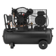 Компресор 50 л, 3 кВт, 220 В, 10 атм, 500 л/хв, 2 циліндри INTERTOOL PT-0016 - изображение 3