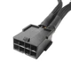Кабель переходник в оплетке 18 AWG 20 см GPU 8 pin -> 2х GPU PCI-E (6+2) VGA на видеокарту (540106028) Черный - изображение 9