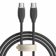 Кабель Baseus Jelly Liquid Silica Gel Fast Charging Data Cable Type-C to Type-C 100W 1.2m Black - изображение 1