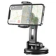Тримач для мобільного BOROFONE BH62 Bora suction cup car holder Black Grey - зображення 4