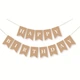 Флажки Бумажные HAPPY BIRTHDAY Крафтовый - изображение 1