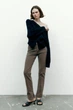 Джинсы Zara 8197/261 38 Коричневые - изображение 2