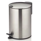 Ведро с педалью и крышкой Mats 3л серебристое металлическое KELA 23615 - изображение 1