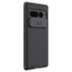 Карбонова накладка Nillkin Camshield (шторка на камеру) для Google Pixel 7 Pro Чорний / Black - зображення 5