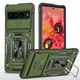 Ударопрочный чехол Camshield Army Ring для Google Pixel 7 Pro Оливковый / Army Green Без бренда - изображение 6