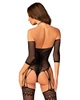 Женское Эротическое бельё Бодистокинг Obsessive Bodystocking G333 Чёрный S/M/L ( SO7699 ) - изображение 2