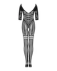 Жіноча Еротична білизна Бодістокінг Obsessive Bodystocking G329 Чорний S/M/L Feromon - зображення 4