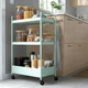 Столик на колесах IKEA NISSAFORS 50x30x83 см блідо-зелений (905.319.57) - зображення 2
