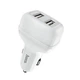 Автомобільний зарядний пристрій Hoco Z36 2.4A 2xUSB - White Hoco HOCO-Z36-W білий - зображення 2