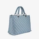 Сумка женская кожаная тоут большая Regina Notte Tote Nappa 3155 Голубой - изображение 3