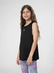 Подростковая майка для девочки 4F 4FJSS23TFTSF156-20S 146-152 см Черная (5904698086382) - изображение 1