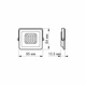 Прожектор 10W 230V 5000K IP65 WHITE VL-F2e-105W VIDEX - зображення 5