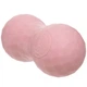 М'яч масажний кінезіологічний подвійний Zelart Massage Duoball Fit 3808 розмір 13,5x6см Light Pink - зображення 3